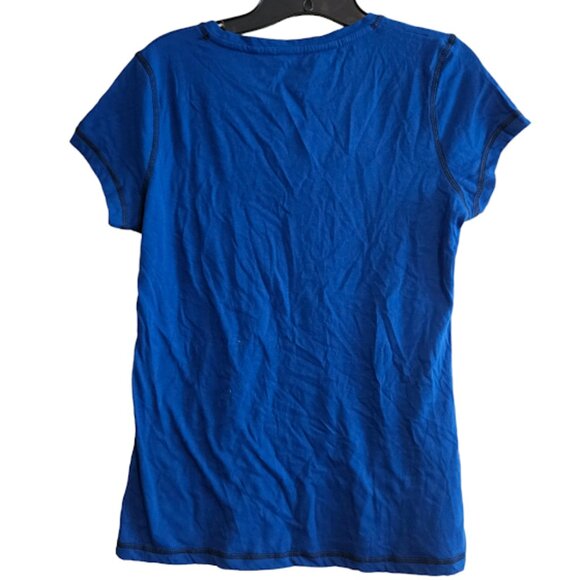 Medium Kansas City Royals Blue and Gold short sleeve Vneck tshirt - Picture 2 of 4